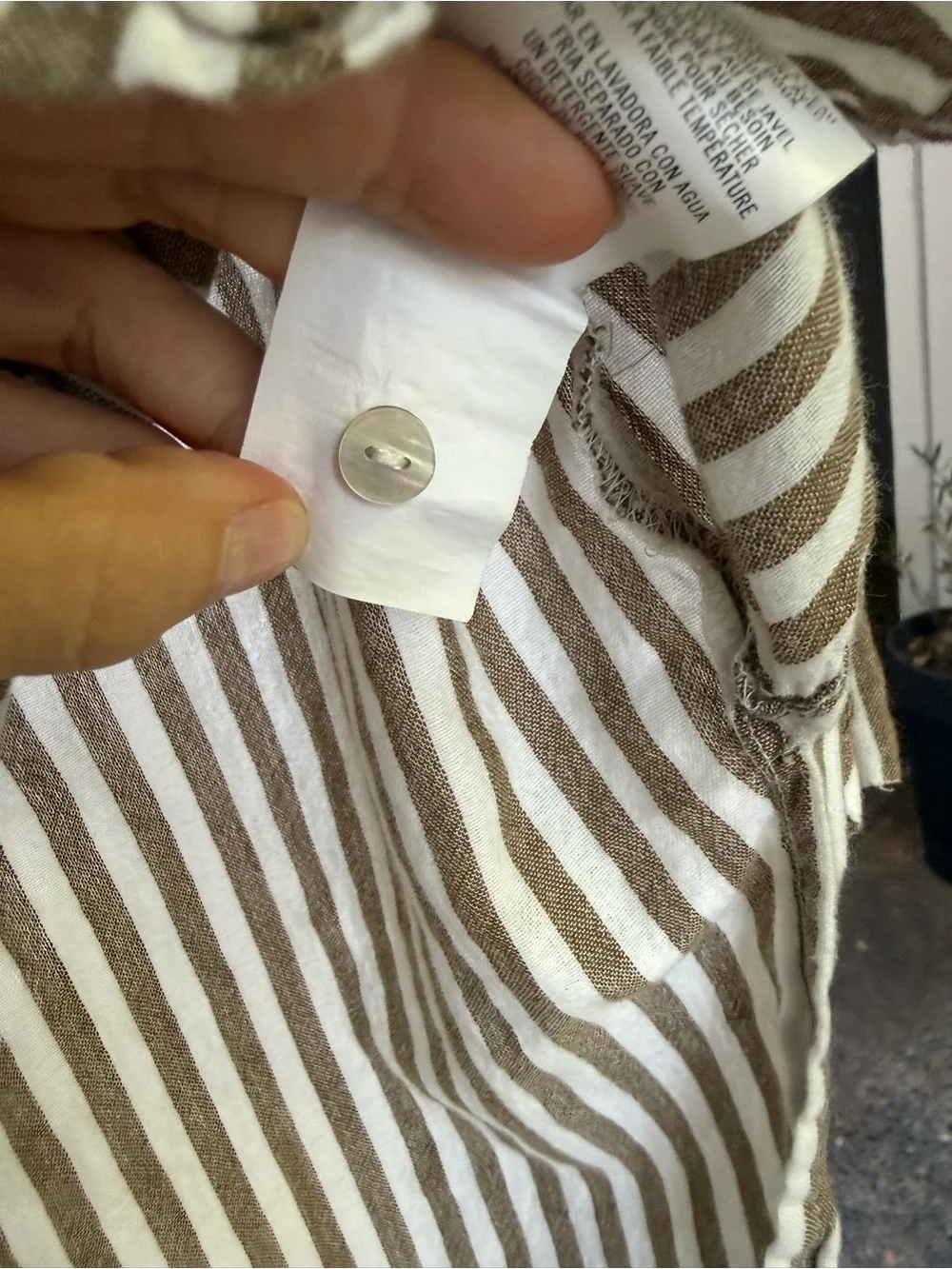 O'Neill Striped V-Neck blouse or cover-up
